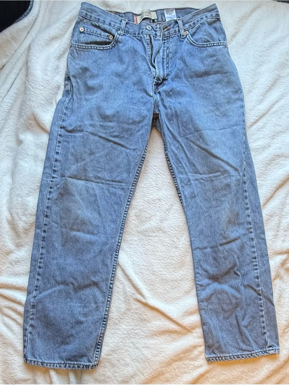 Vintage Levi's 505 Regular Fit Jeans Light Wash 100% Cotton Size 34x30